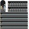 Jutom 100 Set Mini Screwdriver Keychain Set Bulk Includes 3 Mini Screwdrivers in a Portable Pouch with Snap with Hook for Men Christmas Gifts Tool Birthday Party Favors