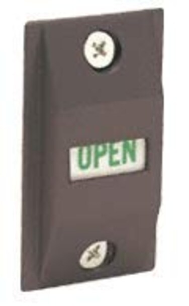 C.R. LAURENCE DL2177DU CRL Dark Bronze Lock Indicator Set Slide Down = "LOCKED