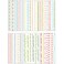 (Pack of 2) Basic Scrapbooking Stickers - Flower Vine Heart Star Shapes Colorful Divider Line DIY Sticker for Art Crafts Journaling Scrapbook Journal Planner Album Letter Photo Frame Plant Pot