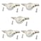 MroMax 5Pcs Screen Door Rollers 29mm/1.14" Dia White Sliding Wheel Electroplating Sliding Wheel with Stainless Steel Shell for Garage Screen Door