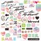 30 Sheet Scrapbooking Sticker Decals 500 Pieces Waterproof Vinyl Happy Travel Family Friend Memories Sticker Decor for Family Album Scrapbooking Embellishment Art Project (Love Theme)