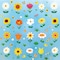 Pajean 480 Pieces Spring Flower Stickers for Kids Self Adhesive Multicolored Flowers Stickers Teachers Flowers Plant Planner Scrapbooking Book Stickers for Easter Spring Theme Party(Bright Style)