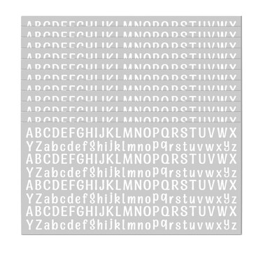 10 Sheet Small Letter Stickers, 1/2 Inch Self Adhesive Alphabet Stickers, Cute Vinyl Letter Stickers for Arts Crafts Outdoor Sign Poster Windows Doors Mailboxes Car Truck - White
