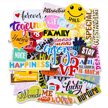 FaCraft Scrapbooking Stickers,45pcs Funny Friends Sticker for Teens,Girls,Friendship Die Cuts Love Scrapbook Kit Stickers