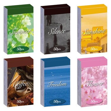 Bomichi Washi Stickers, 6 Sets 300 Pcs Aesthetic Sticker Book for DIY Journaling, Journaling Supplies for Bullet Journal Art Diary Card Craft Gifts Planner Notebook