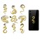 OLYCRAFT 9pcs 1.6x1.6 Inch Snake Pattern Metal Stickers Metal Gold Stickers Self-Adhesive Picture Stickers Self Adhesive Gold Stickers Decorate Sticker for Scrapbooks Phone Water Bottle Decor