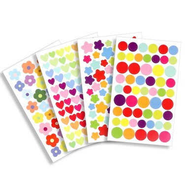 20 Sheets Cute Small Stickers, Colorful Flower Stickers Pretty Tiny Scrapbooking Stickers Self-Adhesive Reward Chart Stickers for DIY Arts Crafts, Cards, Water Bottle, Teachers, SLPs, BHPs, and Phone