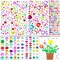 475pcs Rhinestones Gems Stickers for Crafting, Self Adhesive Jewels Gemstones Stickers for Crafts, Crafts Gems Acrylic Heart Star Stickers for Scrapbooking, Card Making, Makeup