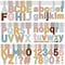 24 Sheets 232 Pcs Large Letter Stickers 2.5 Inch Vinyl Self Adhesive Alphabet Number Stickers for Craft Mailbox Bulletin Board Classroom Home Window Door Decor(Light Colors)