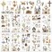 Whaline 10 Sheet Christian Bible Rub on Transfer for Crafts Church Cross Floral Candle Rub on Transfer Inspirational Religious Furniture Decal for Spring Journals Scrapbooking Diary Envelope Decor