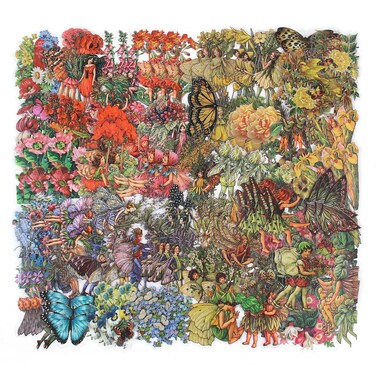 Dizdkizd Vintage Fairy Stickers Scrapbook Supplies, Transparent Flower Fairy Butterfly Stickers for Bullet Journal, Card Making, DIY Crafts, Photo Album - 180 Pieces