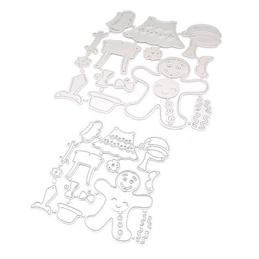 KSCRAFT Gingerbread Family Metal Cutting Dies Stencils for DIY Scrapbooking/Photo Album Decorative Embossing DIY Paper Cards (Big Size)