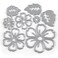 Metallic Cutting Dies 1pcs, 3D Embossing Die Stencil Mould for Scrapbooking/Card Making/DIY Craft, A Combination of Flowers and Leaves