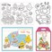 ORIGACH Easter Bunny Stamps and Dies Set for Card Making Easter Eggs and Chicks Clear Stamps and Cutting Dies for Scrapbooking DIY Crafting Decorative