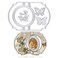 Threetols 3D Card Shape Cutting Dies for Card Making, Window Zig-Zag Card Shape Design with a Pop-up Round Die Cuts Butterfly Words Dies for Paper Craft DIY Decor Scrapbooking Paper Album Stamp