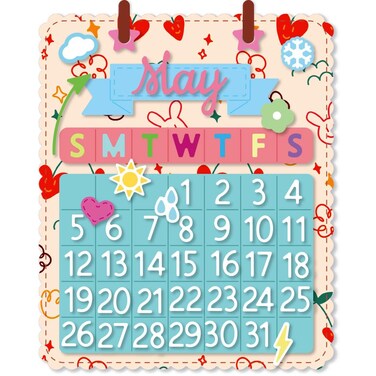 DELORIGIN 2 Sets Calendar Cutting Dies Card Making Die Cut Planner Calendar Carbon Steel Die Cuts Stencils Scrapbooking Embossing Template Dies for Plan on It DIY Craft Album Birthday Gift Decor