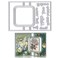 3D Card Shape Cutting Dies for Card Making, Rectangle Shape Butterfly Die Cuts Hello Thank Words Embossing Stencil Template Tool for DIY Scrapbooking Paper Pop-up Card and Photo Album Craft Decoration