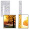Estivaux 2 PCS Tree Leaves Frame Die Cuts for Card Making, Hollow Leaves Cutting Dies Rectangular Leaf Lace Border Dies Stencils Embossing Template for Scrapbooking DIY Cards Album Crafts Supplies