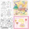 INFUNLY Happy Birthday Clear Stamps and Dies Balloons Stamp Cakes Stamp Love Silicone Stamp Metal Cutting Die for Card Making Seal Sets for Christmas Thanksgiving Gifts DIY Craft Scrapbooking Decor