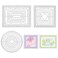 INFUNLY 3PCS Frame Dies for Card Making Label Die Cuts Round Square Rectangle Frame Cutting Dies Layering Background Lace Die Cuts for DIY Scrapbooking and Photo Embossing Album Craft Decoration