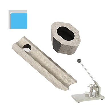 IRONWALLS 1/4&acirc;&euro; (6mm) Cutting Die Blade for Paper Corner Rounder Cutter Machine, Metal Blade Cutter Set Replacement Parts with Upper &amp; Lower Dies for Manual Paper Rounder Cutter Trimmer Punch