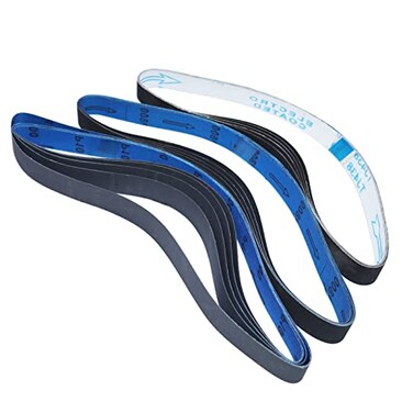 1x30 Sanding Belts for Knife Sharpening Kit, Silicon Carbide Belt Sander Belts 600 800 and 1000 Assorted Fine Grits,15-Pack