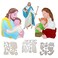 3 Packs Metal Cutting Dies for Card Making Jesus Warm Embrace Embossing Stencils Scrapbooking Die-Cutting &amp; Embossing Template Thanksgiving Day Decoration