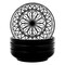Yundu 38 Ounce Pasta Bowl Set of 4, Large Salad Serving Porcelain Bowls, Microwave Dishwasher Safe, Black