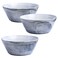 Yundu Grey Marble Ceramics Bowls Set, 58 Ounces Large Salad Bowl Set of 3, Serving Bowls, Large Cereal Snack Bowls for Kitchen, Dishwasher &amp; Microwave Safe