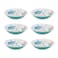 UPware Melamine Dinner Bowl Set of 6, BPA-Free Dishwasher Safe Round Bowls, Dinnerware Kitchen Bowls for Pasta, Rice, Soup, and Salad, 8 Inch Bowls (Sea Life Serenade)