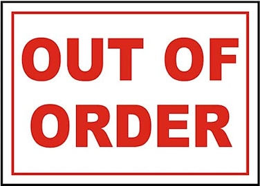 Vinyl Stickers - Bundle - Safety and Warning &amp; Warehouse Signs Stickers - Out of Order Sign R7-3 Pack (3.5" x 5")