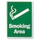 SmartSign-K-2682-18-AL "Smoking Area" Sign   10" x 14" Aluminum