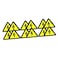 Caution Electric Shocks Warning Stickers Self Adhesive Vinyl Decals Equipment Safety Labels