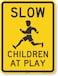 SmartSign "Children At Play" Slow Down Sign   18" x 24" 3M High Intensity Grade Reflective Aluminum