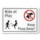 SmartSign-S-5620-PL "Kids At Play, Keep Poop Away" Sign   7" x 10" Plastic