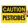 SmartSign "Caution - Pesticides" Sign   7" x 10" Plastic