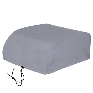 RV Air Conditioner Cover Compatible with Dometic Brisk II, RV AC Cover for Roof, Camper Trailer Air Conditioner Cover (Grey)