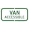 Van Accessible Handicap Parking Sign, 6" x 12" 0.40 Aluminum, Fade Resistance, Indoor/Outdoor Use, USA MADE By My Sign Center