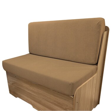 Dulepax RV Dinette Cushion Covers, Replacement Camper Cushions Cover, Camel Stretchable Fabric RV Dinette Seat Covers, Cushion Slipcovers for Trailer Including 1 Backrest Cover &amp; 1 Bench Cover