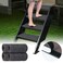 ESUDNT RV Step Covers 4 Pack RV Step Rug, RV Stair Covers Carpets for Mobile Home, Camper, 24 inch Wide (24&acirc;&euro;*7.5&acirc;&euro;, Black)
