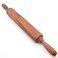 TUSIWIT Classic Sapele Wooden Rolling Pin With Handles,Wood Baking Roller Large (17.3"L x 2.3"W)