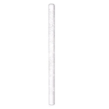 HARFINGTON Acrylic Embossed Rolling Pin 6.3 Inch Wave 3D Pattern Acrylic Non-Stick Roller Fondant Embossing Clay Rolling Pin Textured for Baking Cookie Pastry Clay Dough