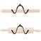 YYST Rolling Pin Holder Rolling Pin Display Rack Rolling Pin Storage - Hardware Included -W Style (2)