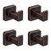 FORBATH Bronze Towel Hooks&iuml;&frac14;&OElig;Bathroom Robe Hook Wall Mounted&iuml;&frac14;&OElig;Oil Rubbed Bronze Wall Hooks Hat Hooks 4 Pieces Square Coat Hooks