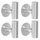 4 Pack Adhesive Towel Hooks for Bathroom, Waterproof Wall Mount Towel Holder, Brushed Nickel Silver Wall Robe Hook,Stainless Steel Heavy Duty Door Hanger Towel Hook for Kitchen, Bedroom, Hotel