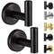 Kruodop Towel Hooks for Bathroom,2 Packs Wall Mount Towel Holder, Bronze Matte Wall Robe Hook,Stainless Steel Heavy Duty Door Hanger Towel Hook for Kitchen, Bedroom,Hotel,Pool,Coats