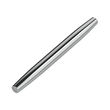 French Rolling Pin (16.7 Inches) &acirc;&euro;&ldquo;Classic 304 Stainless Steel Roll Pin for Fondant, Pie Crust, Cookie, Pastry, Dough &acirc;&euro;&ldquo;Tapered Design &amp; Smooth Construction - Essential Kitchen Utensil