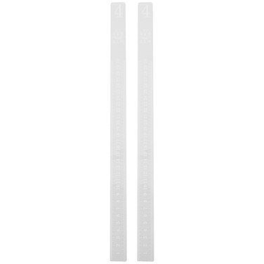 Kichvoe 2pcs Rolling Pin Guide Sticks Dough Rolling Strips Measuring Dough Balance Thickness Rulers Acrylic Pastry Ruler for Baking Eater Fondant Cookies Pizza Pie 4mm