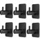Nolimas Self Adhesive Towel Hooks, Heavy Duty Wall Hooks, Waterproof SUS304 Stainless Steel Hooks for Hanging Coat,Hat,Towel Robe Hook Rack Bathroom and Bedroom, Matte Black-6 Packs