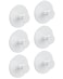 bussdis Adhesive Wall Hook for Coat and Towel: Extra Sticky 12 LB (Max), Stainless Coat Rack Door Holder Hanger, White 6-Pack Heavy Duty
